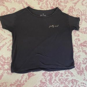 Super soft gray t-shirt.